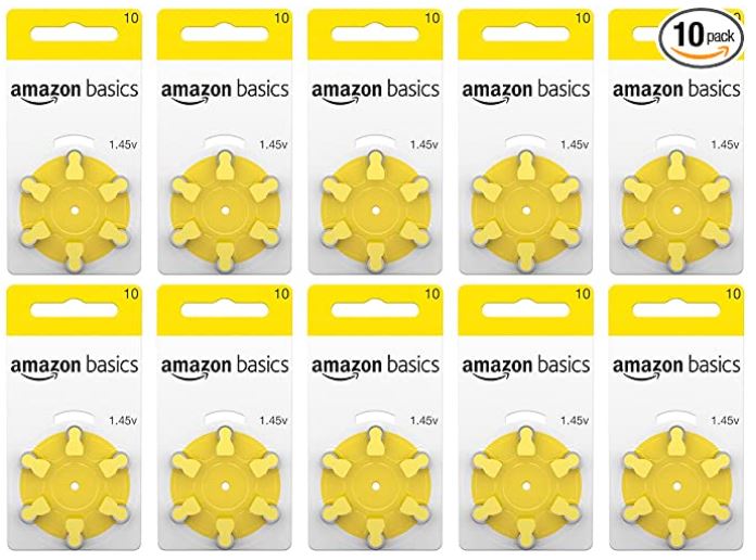 Amazon Basics hearing aid batteries