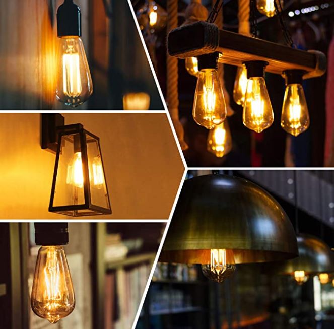 Ascher Vintage LED Edison Bulbs