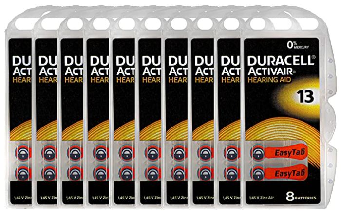 Duracell Activair Hearing Aid Batteries