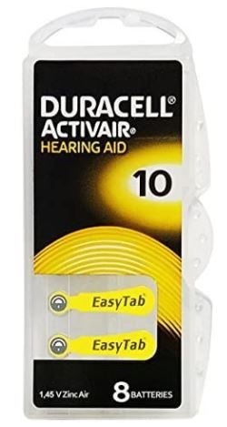 Duracell Activair Hearing Aid Batteries