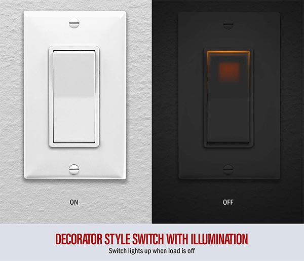 light switch that lights up