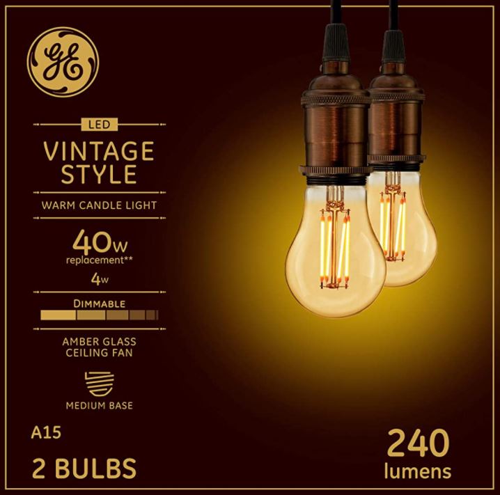 GE Vintage Style LED Light Bulb