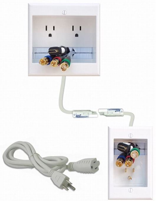 PowerBridge Recessed In-Wall Cable Management System