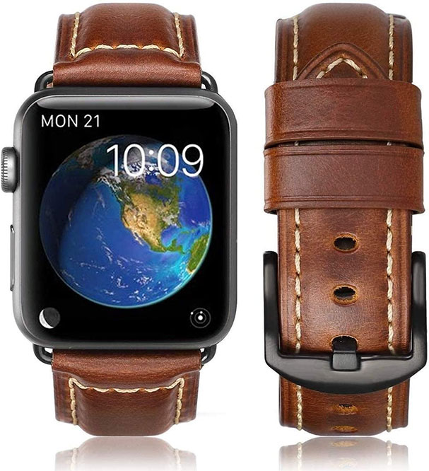  Osber Genuine Leather Band Compatible with Apple Watch