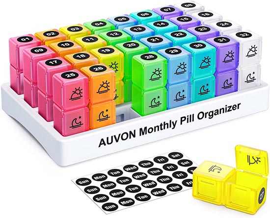 auvon-monthly-pill-organizer