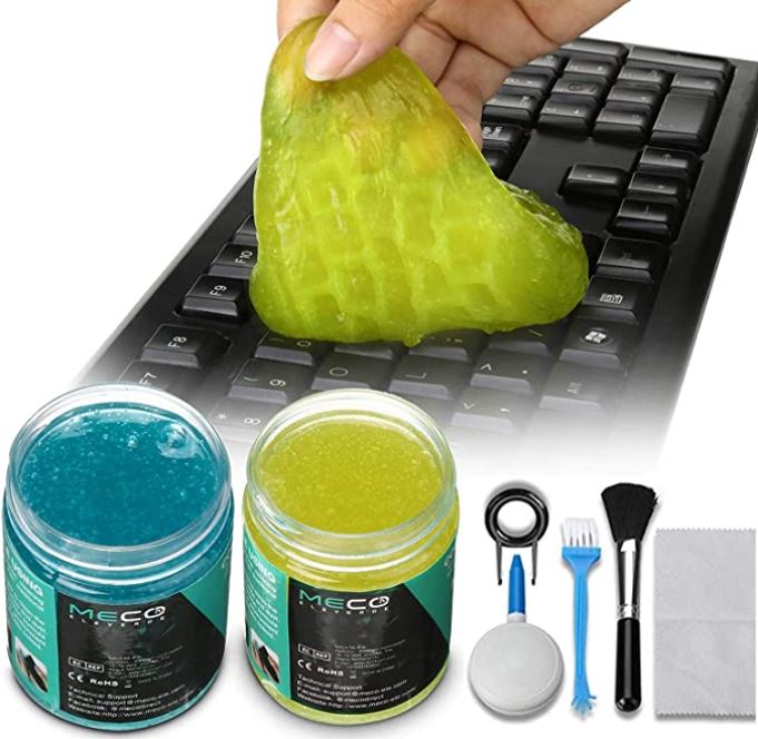 WannaBi Keyboard Cleaning Gel Gum Sticky Jelly Compound Cleaner Putty Dust Wiper Cleaner for Computer PC Laptop Keyboard Car 160Gram 