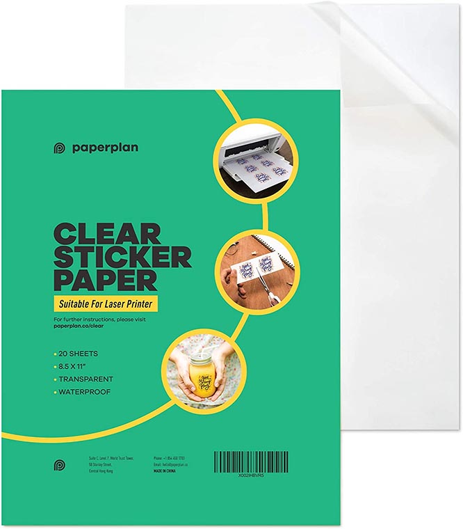 Paper Plan Clear Sticker Paper