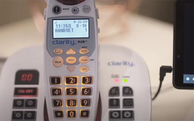 Clarity XLC8-GLT Captioning Telephone System