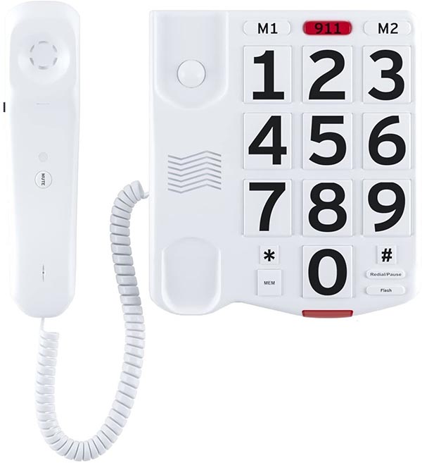Home Intuition Big Button Corded Phone