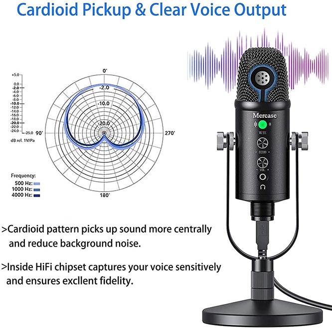 Mercase USB Condenser Microphone