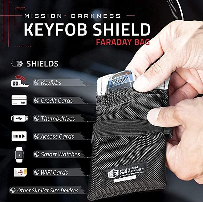 Mission Darkness Faraday Bag for Keyfobs