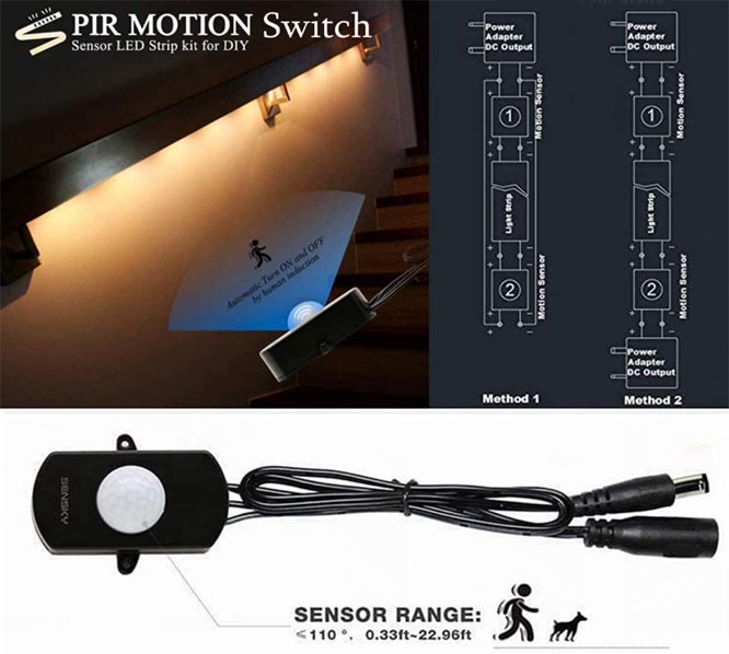 SENSKY Motion Activated LED Strip Light Kit