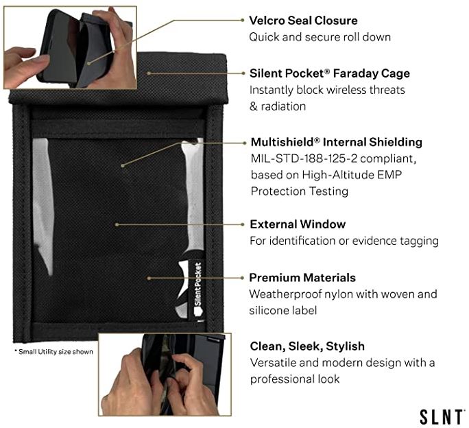 Silent Pocket Quick Access Smartphone Faraday Bag