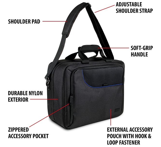 USA GEAR Console Carrying Case