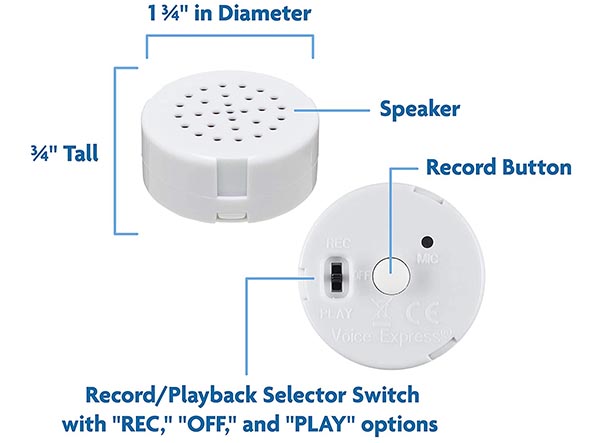VoiceGift 20 Second Mini-Me Voice Recorder