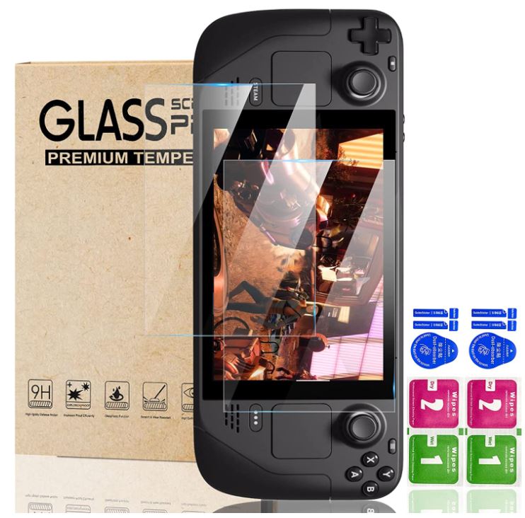 JETech Tempered Glass Screen Protector for Steam Deck