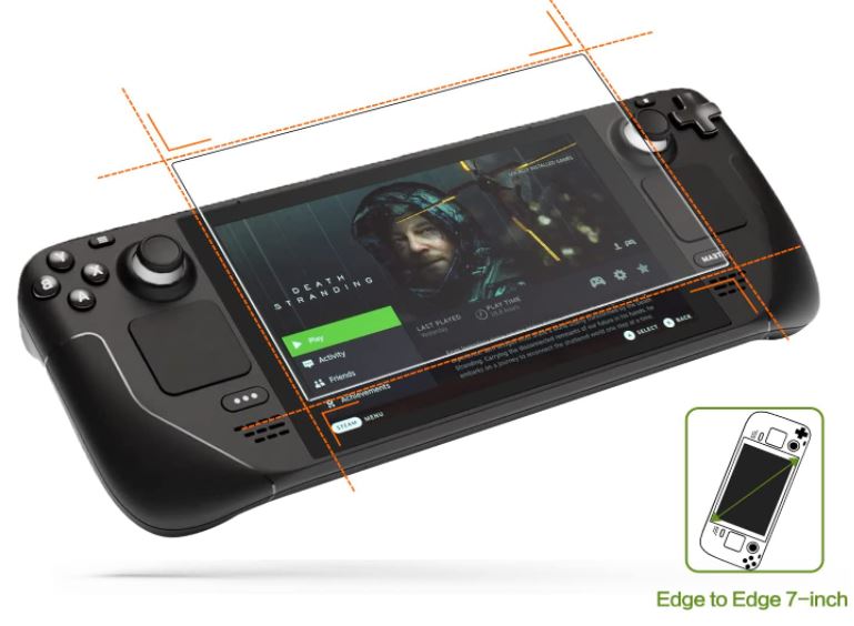 iVoler Tempered Glass Screen Protector for Steam Deck