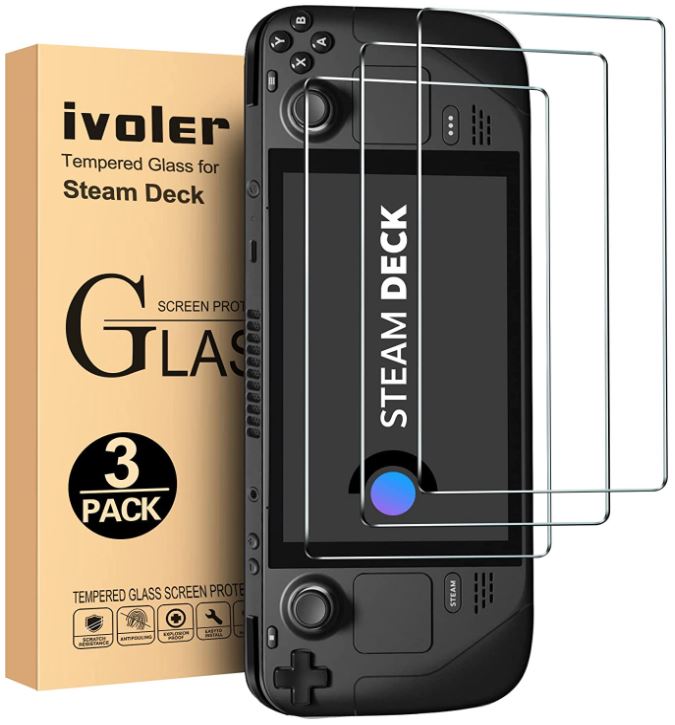 iVoler Tempered Glass Screen Protector for Steam Deck