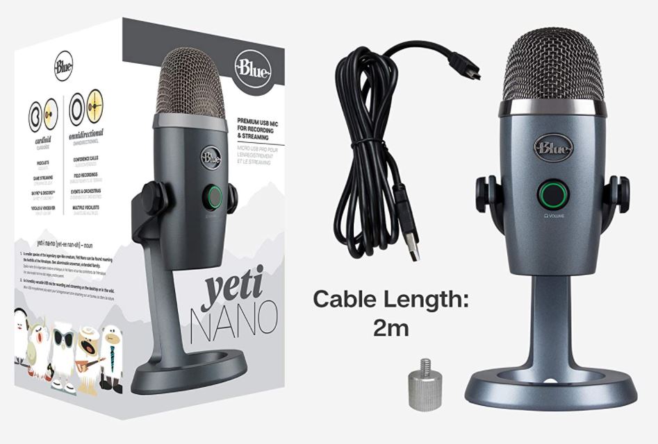 Blue Yeti Nano Premium USB Microphone