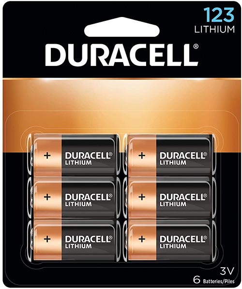 Duracell CR123A Lithium Batteries