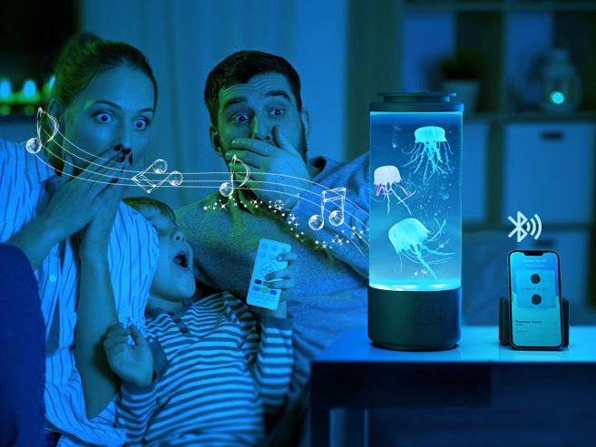 Eyesound Jellyfish Lava Lamp Speaker