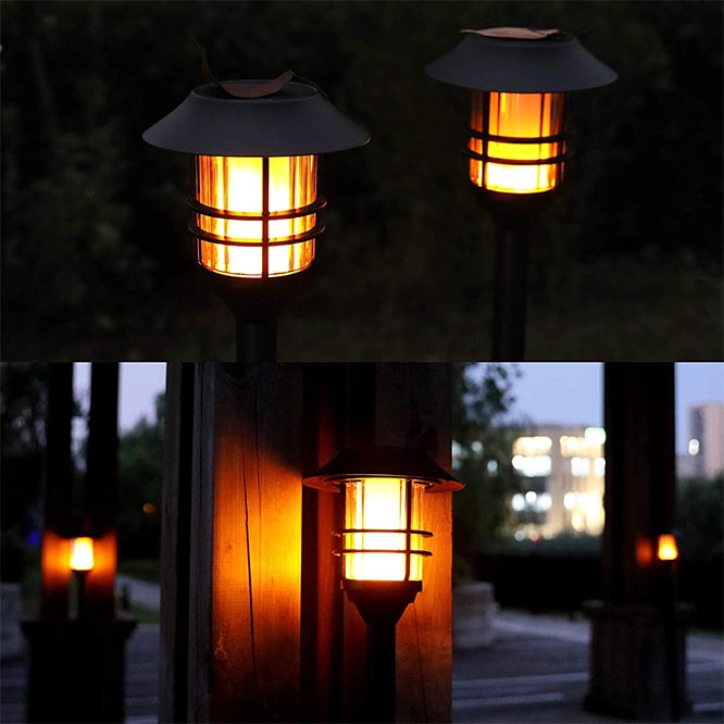 Flickering Flame Solar Flame Lights