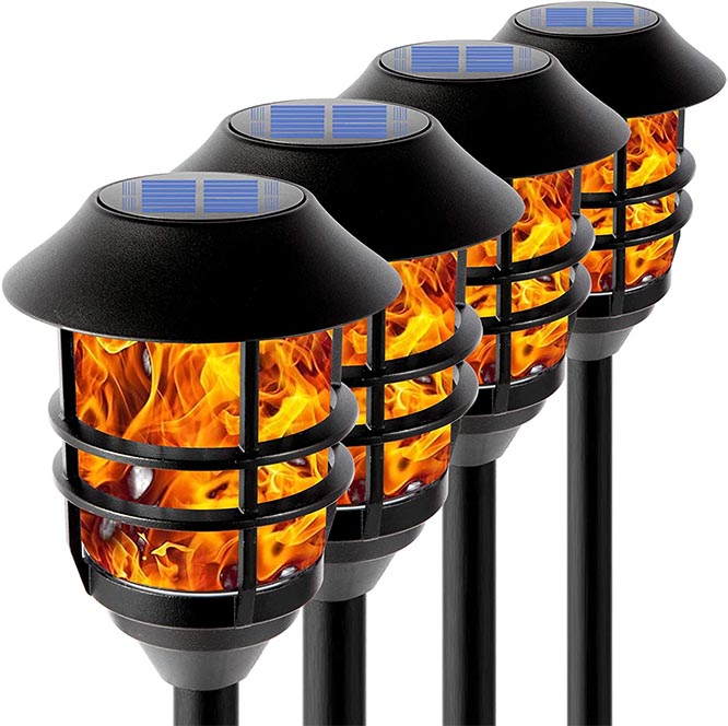 Flickering Flame Solar Flame Lights