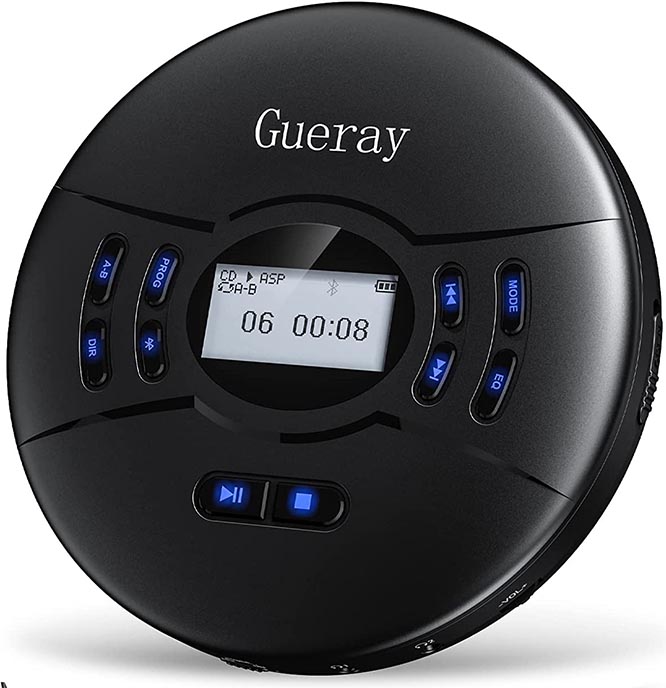Gueray Portable CD Player with Bluetooth