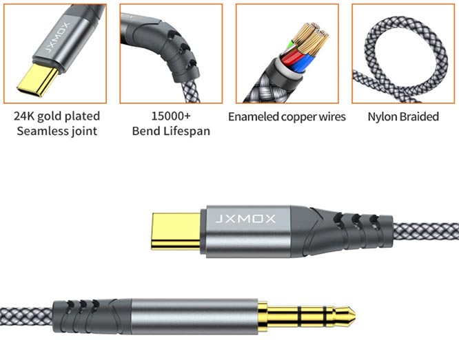 JMOX Type-C to 3.5mm Cable