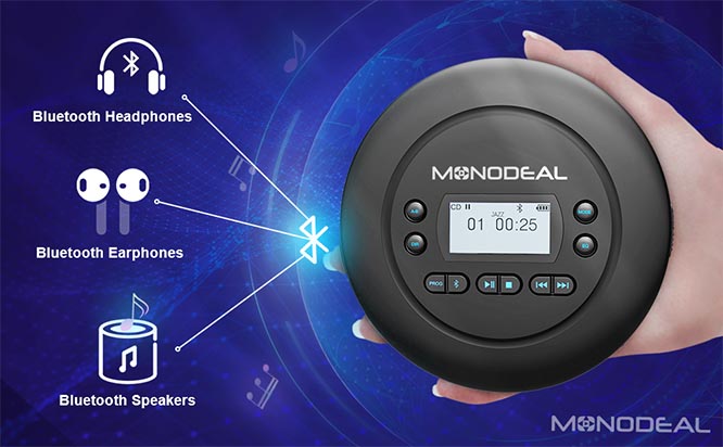 MONODEAL Bluetooth CD Player