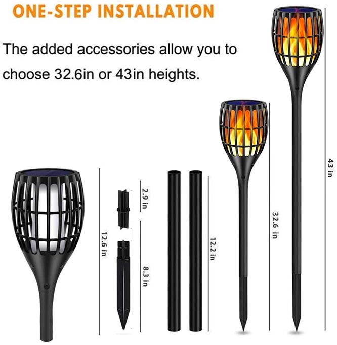 Ollivage Solar Torch Lights