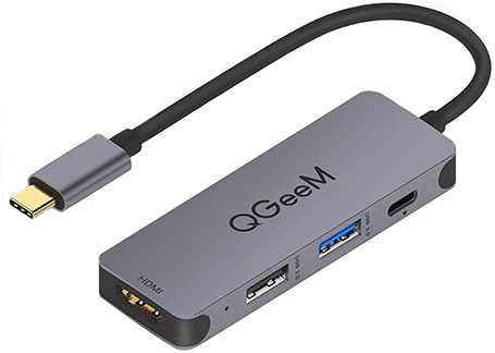 QGeeM 4-in-1 USB-C Hub