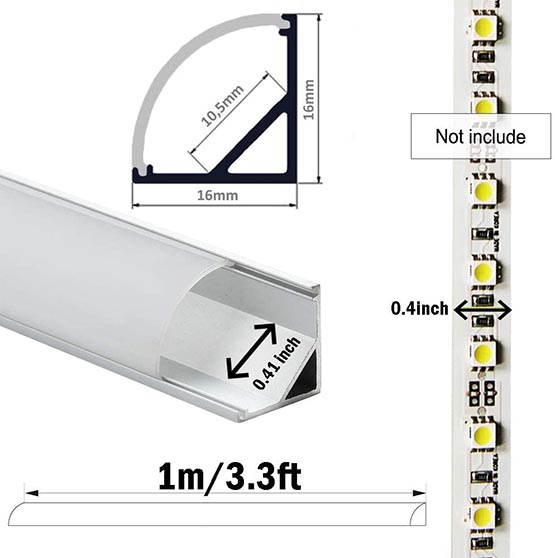 StarlandLed V-Shape LED Aluminum Channel