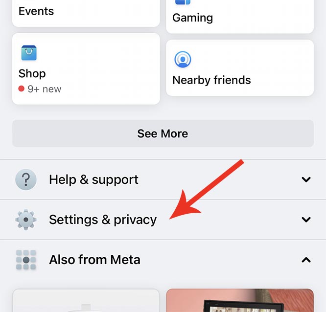facebook ios settings and privacy