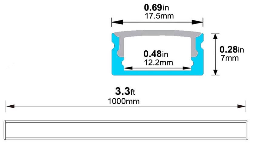 hunhun U-Shape LED Aluminum Channel System