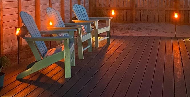 solar tiki torches for decks