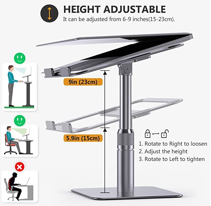 swivel laptop stands