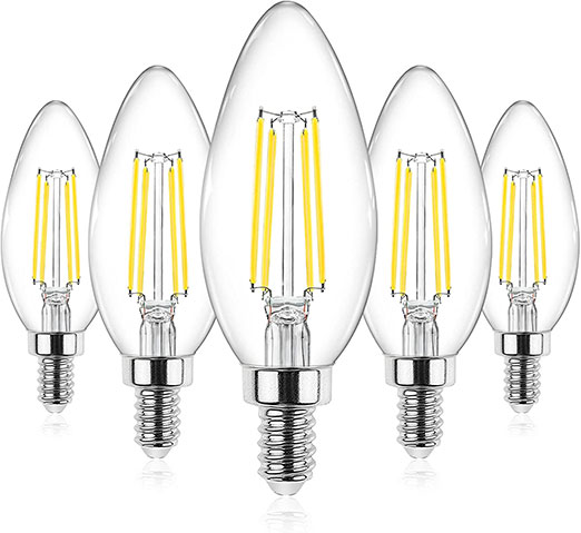 Ascher E12 Candelabra LED Light Bulbs