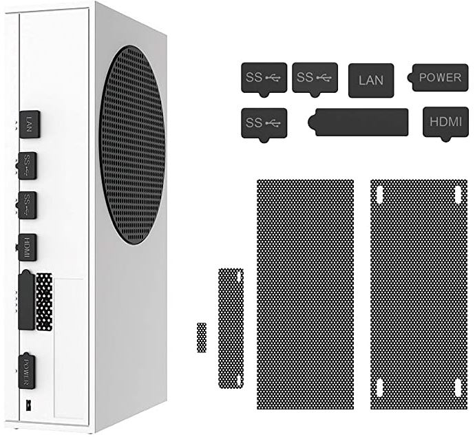 ECHZOVE Dust Filters and Plugs Kit for Xbox Series S