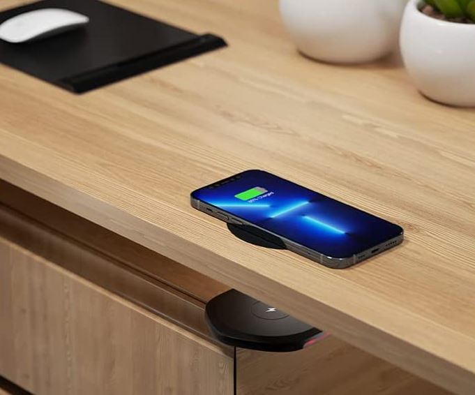 invisible under desk wireless charger