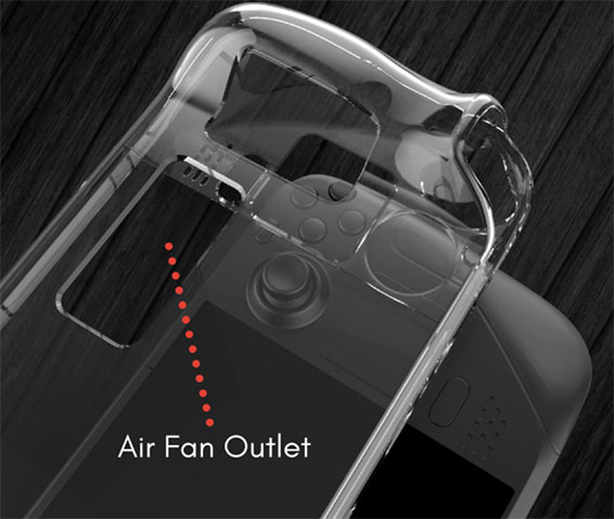 NANOHERTZ Steam Deck Clear Cover Hard Case