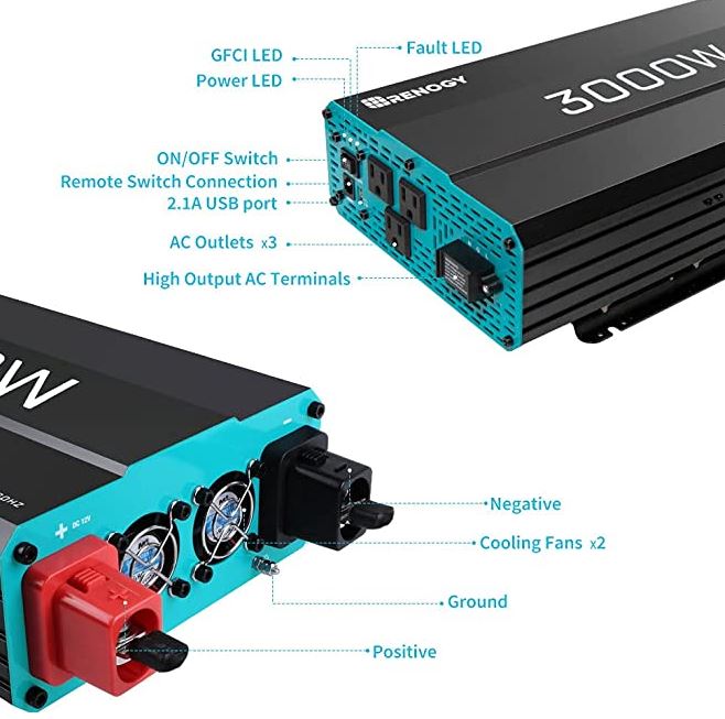 Renogy 3000W Pure Sine Wave Inverter