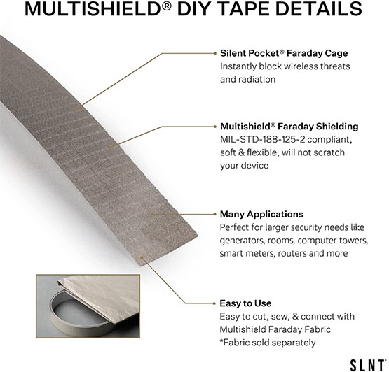 Silent Pocket MULTISHIELD Faraday Tape