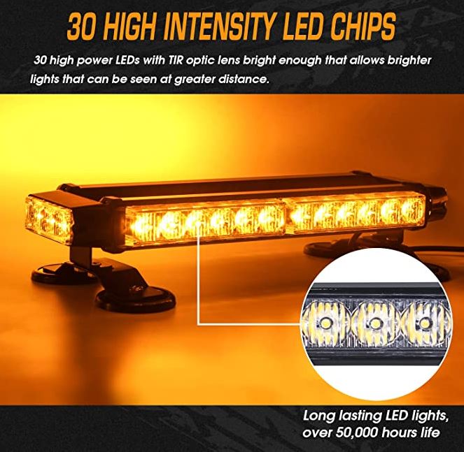 LINKITOM LED Strobe Flashing Light Bar