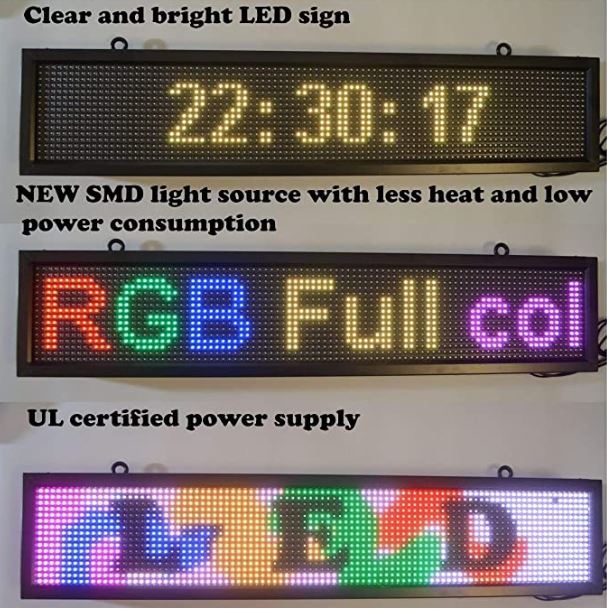 POLAR LED Programmable WiFi RGB Color Sign