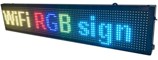 8" X 27" Green Indoor Programmable LED Scrolling Sign Moving Message Window P10 