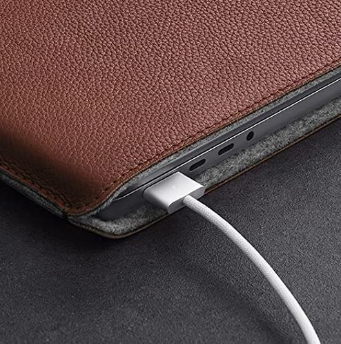 Woolnut Leather and Wool Sleeve Case Cover