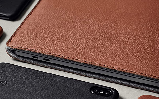 Woolnut Leather and Wool Sleeve Case Cover