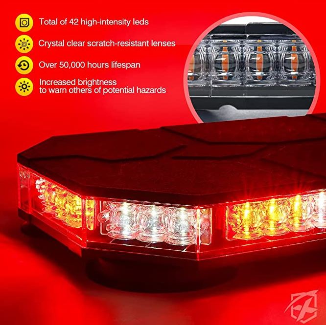 Xprite LED Rooftop Strobe Beacon Lights Bar