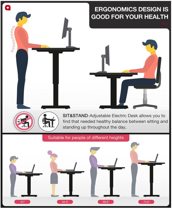 AokPro Dual Motor Standing Desk